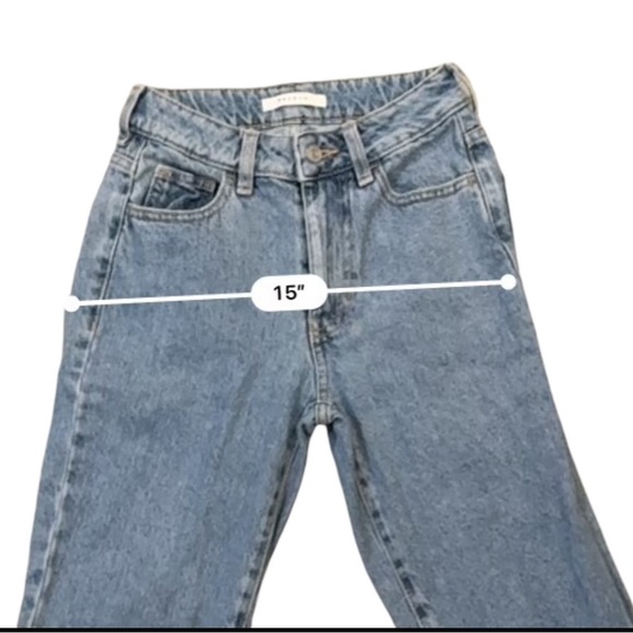PacSun Straight Mom Jeans 100% Cotton - Size 23 - Picture 7 of 13